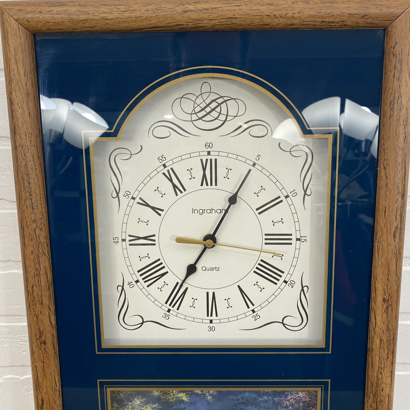 Vintage Ingraham Quartz Wall Clock With Buck Whitetail Deer Hunter