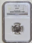 1956 Roosevelt Silver Dime 10C NGC PF 67