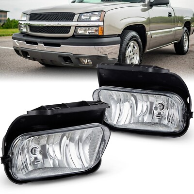 Fit for 03-06 Chevy Silverado Avalanche Bumper Fog Lights Driving Lamps-1 Pair