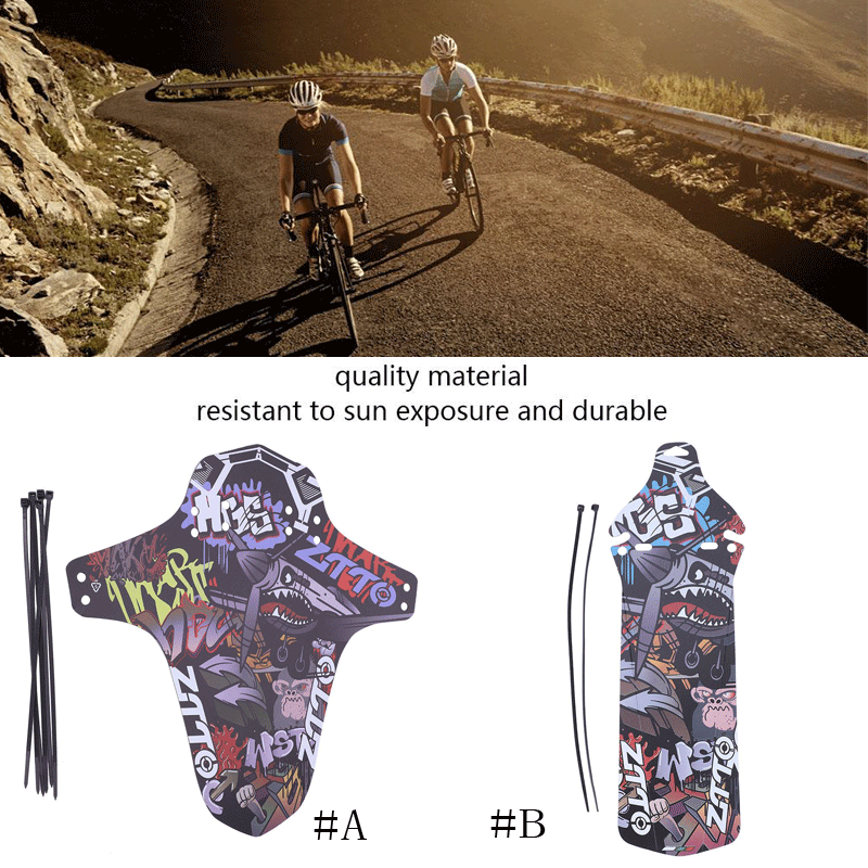 Cycling Bike Front Tire Fender Flectional Mudguard Set for Mountain Bicycle Road