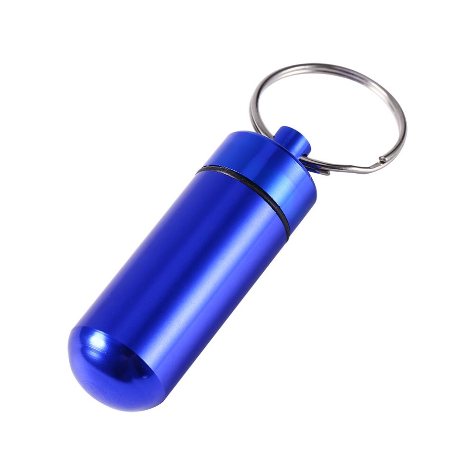 Medicine Box Mini Keychain Tablet Storage Box Case Medicie Perfume