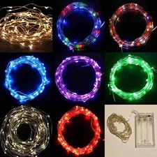 7.6Ft 45 Led String Light party Wedding Christmas Garden decoration +2 Mode Case