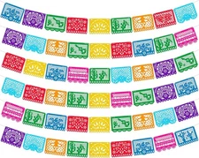 KatchOn, Xtralarge 54 Pcs Felt Mexican Party Banner - 6 Orange 