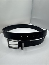 Chaps Black Leather Belt Size 34