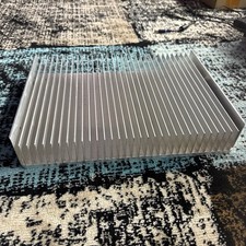 Large Aluminum Heat Sink -About  14”x 10.5”x 2.5”  9Lbs.  #04