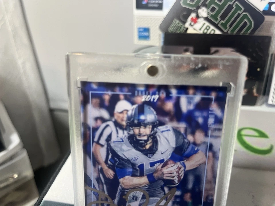 2019 Daniel Jones Luminance Draft Day Autograph Silver Ink - Image 3 of 4