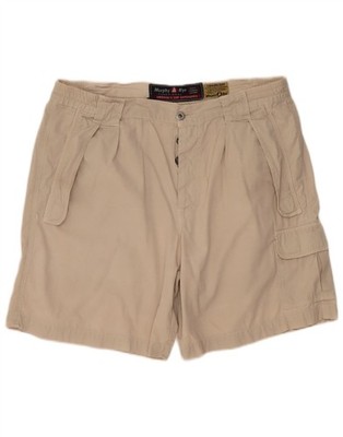 Murphy & Nye Herren Cargo Shorts W38 XL Beige Baumwolle AO08