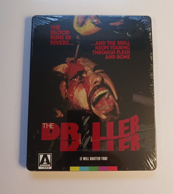 The Driller Killer Blu-ray Limited Edition Steel Book. Arrow Video. SEALED READ