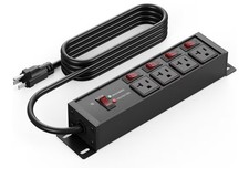 CCCEI Heavy Duty Surge Protector Power Strip, 25ft, 12 Gauge Extension Cord