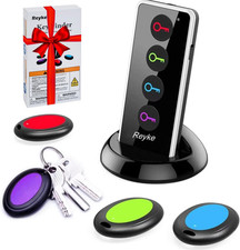 Key Finder with 80Db Sound, 131Ft Range, 1 Transmitter  4 Receivers