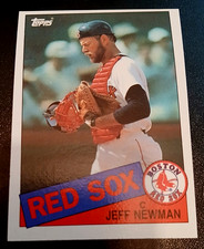1985 TOPPS #376 - JEFF NEWMAN  - BOSTON RED SOX CARD