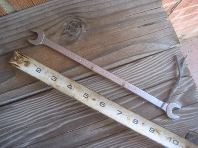 1948 PLOMB PROTO Both Logo *** 7/16'' & 1/2'' Thin Tappet Open End Wrench 3425 USA