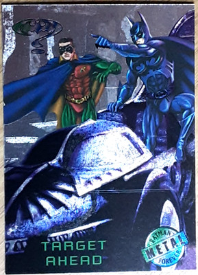1995 Batman Forever Silver Flasher Card 85 TARGET AHEAD.