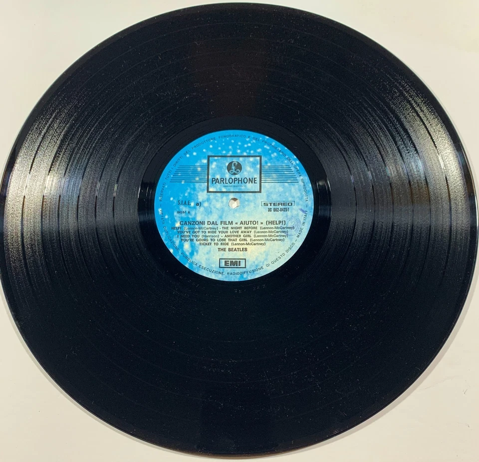 THE BEATLES AIUTO ! HELP ITALY  PRESSING 1969 ORIGINAL GATEFOLD GRAPHICS - Image 3 of 4