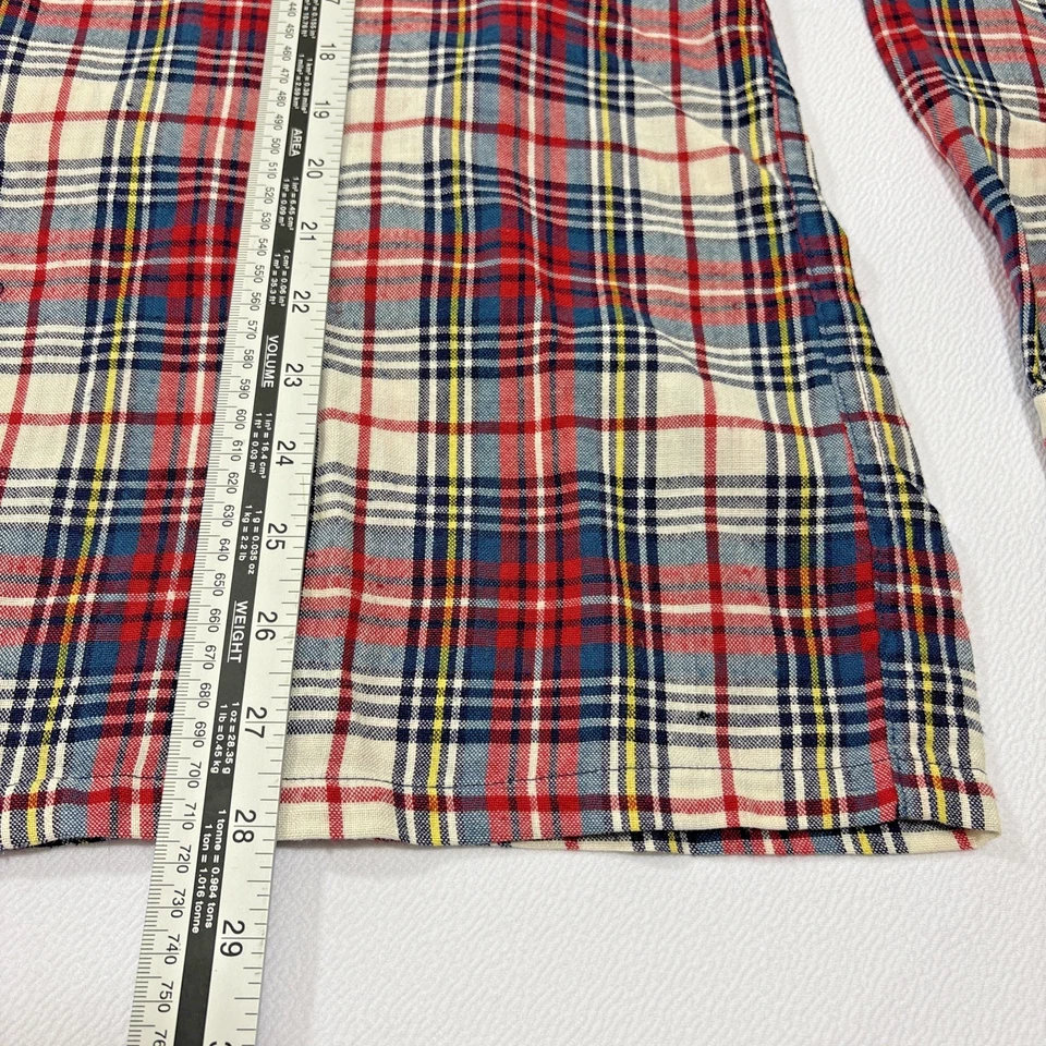 Vintage McGregor 1950s Plaid Flannel Shirt M/L Nylon Loop Collar 16 Neck Tartan - Image 3 of 4