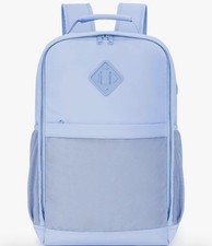 WANDF Travel Laptop Backpack for 15.6 Inch laptop Bag with USB port Blue Unisex