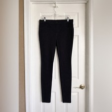 Time and Tru Women's Black Skinny Pull On Pants Size: L 12/14 