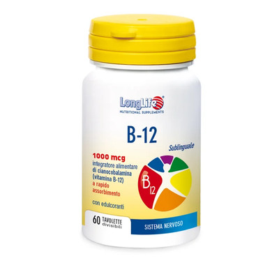 B-12 SUBLINGUAL 1000MCG LONGLIFE 60 TEILBARE TABLETTEN