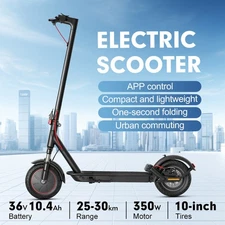 Birthday Surprise Alert! 10inch Foldable Scooter, 10.4Ah, Dual Dampers Included!