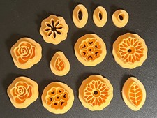 Flowers polymer clay cutters set petals