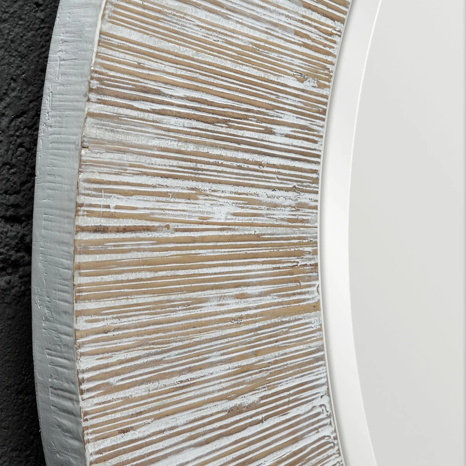 Baño con marco circular Uttermost 09785 Repose 36" W x 1-5/16" H - Blanco Foto 3 de 4