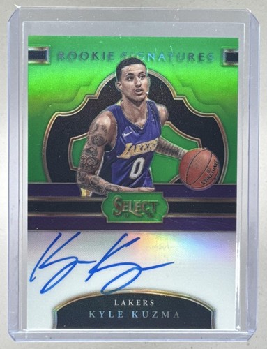 Kyle Kuzma 2017 Panini Select #RS-KYL Neon Green Prizm Rookie RC Auto 18/65