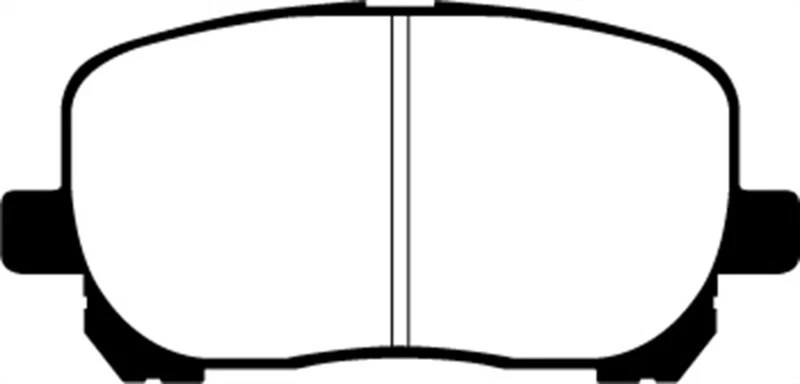 EBC Redstuff Front Brake Pads for Pontiac Vibe 1.8 02-08 Foto 2 de 4