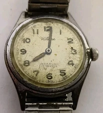 Vintage Wilane Military Style Watch FHF 28 Manual Wind Movement Running 31mm