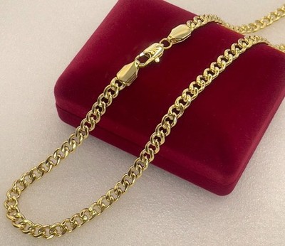 Deluxe Halskette Panzerkette 5,5mm Chocker 585er Gold 14K vergoldet 55cm Unisex