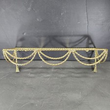 Vintage Brass Wall Shelf Twisted Metal Hollyw...