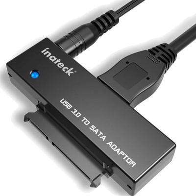 USB 3.0 SATA Konverter Adapter für 2.5/3.5 Zoll HDD SSD - Black