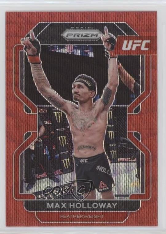 2022 Panini Prizm UFC Ruby Wave Prizm Max Holloway #188 pe8