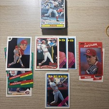 Cincinnati Reds Lot 43 Cards- Barry Larkin X3, Sabo x4, Eric Davis MLB 70’s-90’s