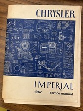 1967 Chrysler Imperial Service Manual Original