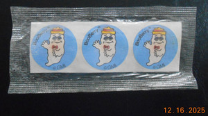 3 1985 Booberry Scratch N Sniff sticker set cereal premium in wrapper AD NOS
