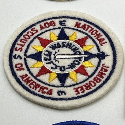 Boy Scouts Of America New Patch Jamboree Collection 9 Patches With Case Bin13 - Picture 4 of 11
