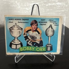 Bobby Orr 1971-72 O-Pee-Chee Hart Norris Trophy Winner #245 Boston Bruins OPC