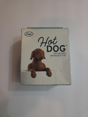 Fred Hot Dog Brown Silicone Tea Infuser Mug's Best Friend Novelty Gift Dog Lover