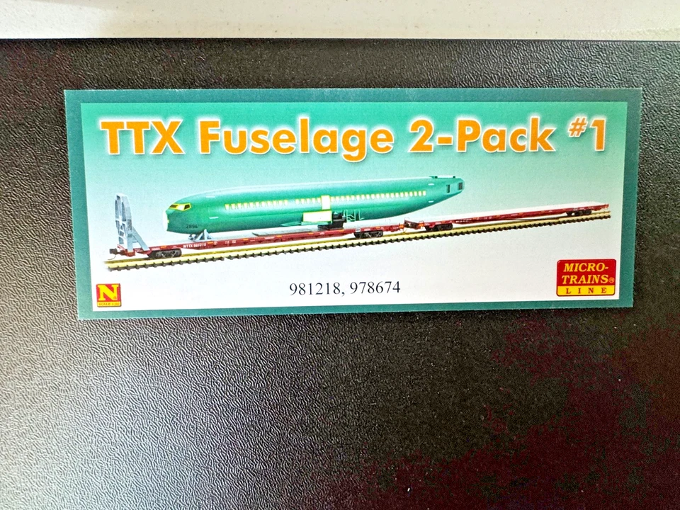 Micro-Trains #993 01 781 N TTX Fuselage 2-Pack Set #1 - #981218 & #978674 - NOS - Image 2 of 4