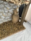 Vintage Wood & Straw Stable For Nativity Set — photo 4