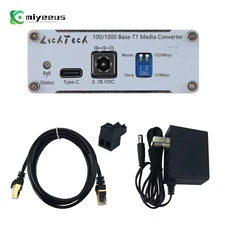 LichTech 100/1000 Base-T1 Media Converter 1000Mbps Automotive Ethernet Converter
