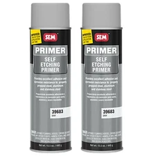 SEM 39683 Grey Self Etching Primer - 15.5 oz. Pack of 2 Cans