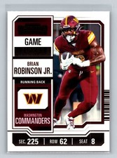 2023 Panini Contenders - Game Ticket #98 Brian Robinson Jr. Bronze Foil