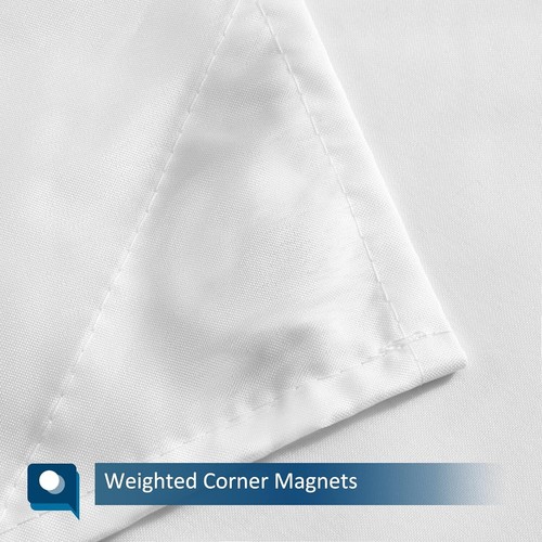 Short Waterproof Microfiber Shower Curtain Liner 72x66 H - Quick-Dry Fabric - Picture 6 of 9