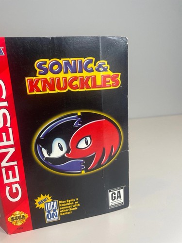 Sonic & Knuckles Sega Genesis Game Cardboard Sleeve Authentic - Picture 11 of 11
