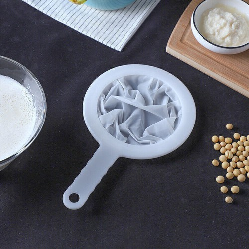 Soymilk Filter Mesh Sieve Milk Bag Juice Colander Handheld Flour Honey Strainer - Picture 4 of 11