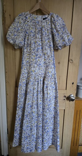 ME + EM Cotton Voile Floral Print Maxi Dress Size 8 RRP £325 - Picture 6 of 19