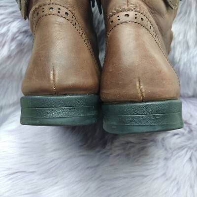 Windsor Leather Lace Up Side Zip Wing Tip Chukka Ankle Boots 