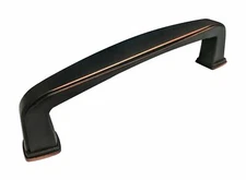 3 1/2"  Dark Oil Rubbed Bronze Kitchen Cabinet Drawer Pulls 89mm Knobs square