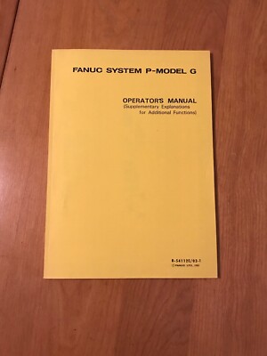Fanuc System P-Model G Operator's Manual Supplementary 